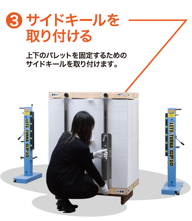 サイドキールを取り付ける
